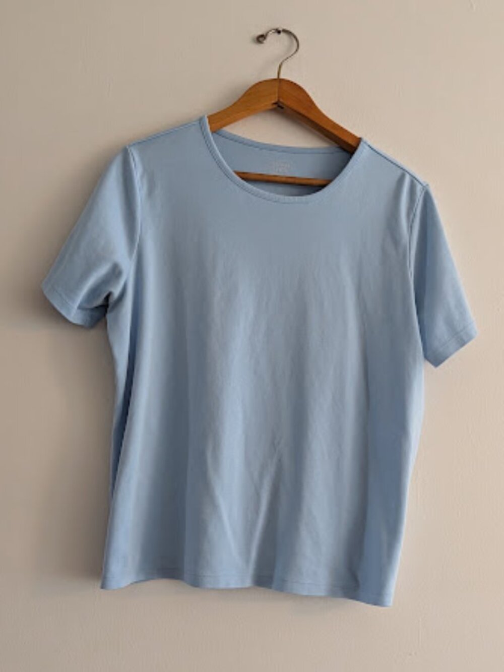 LL Bean Light Blue Cotton T-Shirt Size 1X